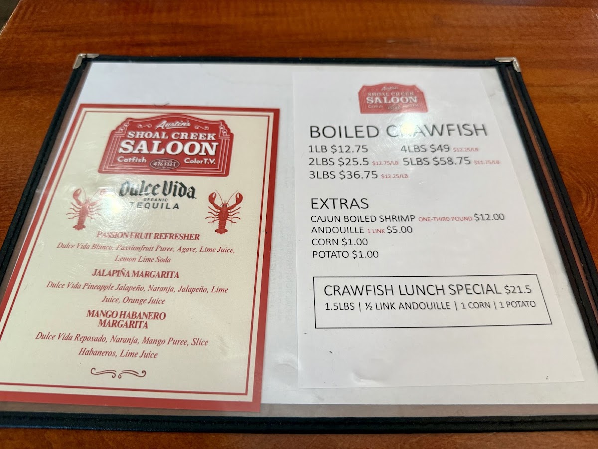 Shoal Creek Saloon Menu - Image 5
